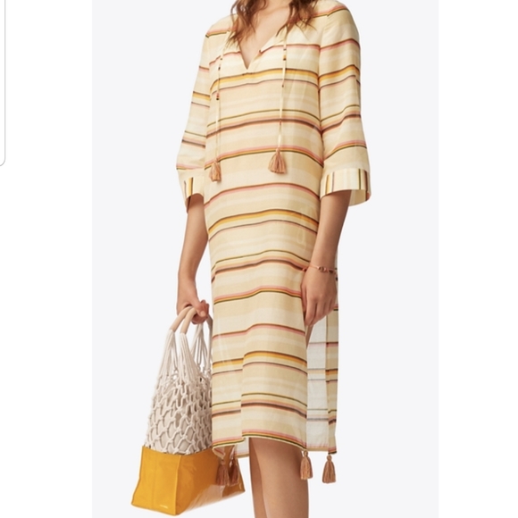 Tory Burch Other - Tory Burch CANYON-STRIPE CAFTAN
